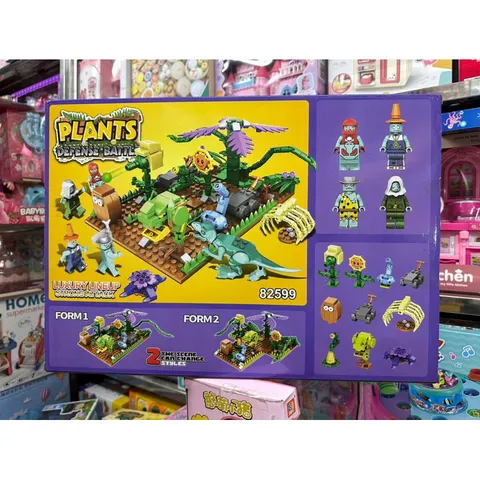 Xếp hình lắp ghép LEGO Plants Defense Battle 82599 - Đồ chơi xếp hình hấp dẫn cho trẻ em và người hâm mộ trò chơi