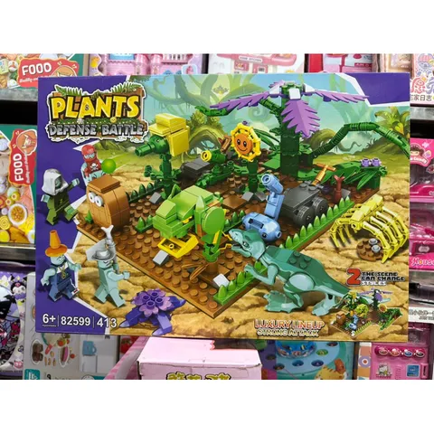 Xếp hình lắp ghép LEGO Plants Defense Battle 82599 - Đồ chơi xếp hình hấp dẫn cho trẻ em và người hâm mộ trò chơi