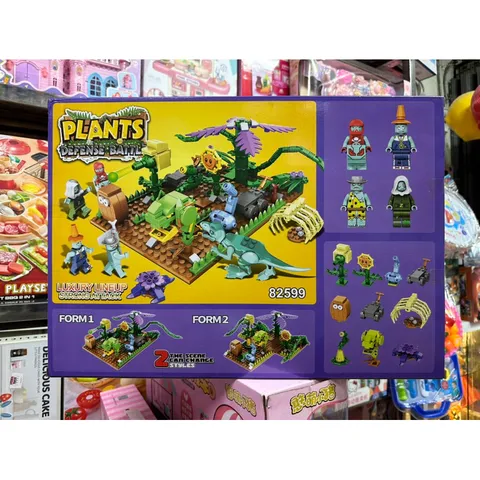 Xếp hình lắp ghép LEGO Plants Defense Battle 82599 - Đồ chơi xếp hình hấp dẫn cho trẻ em và người hâm mộ trò chơi