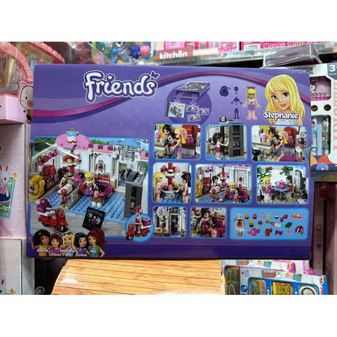 Xếp hình lắp ghép lê gô FRIENDS 10496 mô hình cửa hàng bán kem