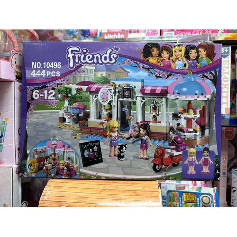 Xếp hình lắp ghép lê gô FRIENDS 10496 mô hình cửa hàng bán kem