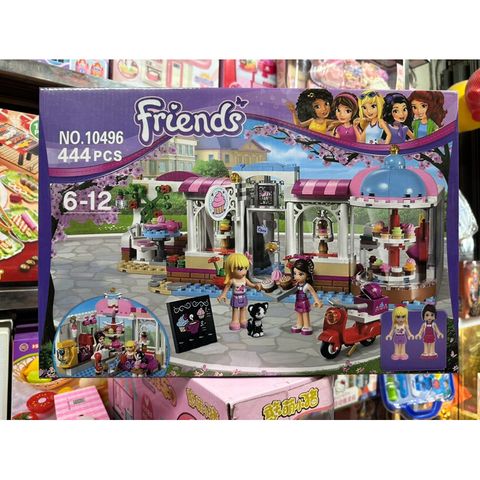 Xếp hình lắp ghép lê gô FRIENDS 10496 mô hình cửa hàng bán kem