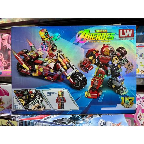 Hộp Lego Lắp Ghép 2in1 - Mô Hình Xe Máy & Robot Người Sắt 2156 - Đồ Chơi Xây Dựng Sáng Tạo Cho Trẻ Em