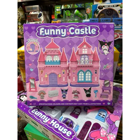 Hộp Đồ Chơi Mô Hình Lâu Đài Kuromi Funny Castle 5807-10 - Đồ Chơi Xếp Hình Sáng Tạo Cho Trẻ Em, Quà Tặng Thú Vị