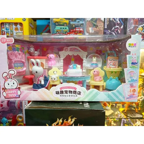 Hộp đồ chơi Căn phòng của thỏ trắng 5551 - Bộ phụ kiện đa dạng với thú cưng dễ thương cho trẻ em