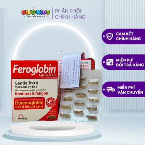 Viên sắt Feroglobin hàng chính hãng UK