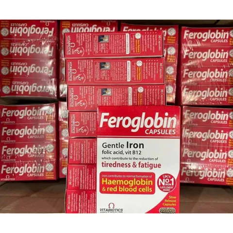 Viên sắt Feroglobin hàng chính hãng UK