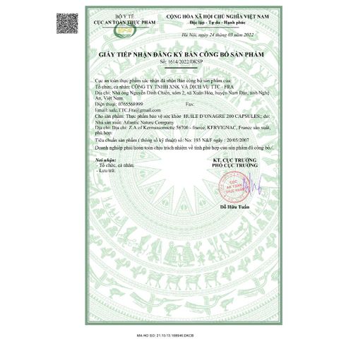 Viên uống Hoa anh thảo Pháp NAT & FORM hộp 200 viên