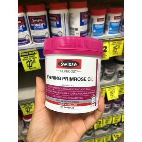 Tinh dầu hoa anh thảo Swisse Evening Primrose Oil của Úc 200 viên