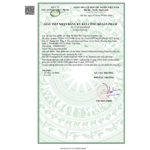 Tinh dầu hoa anh thảo Swisse Evening Primrose Oil của Úc 200 viên