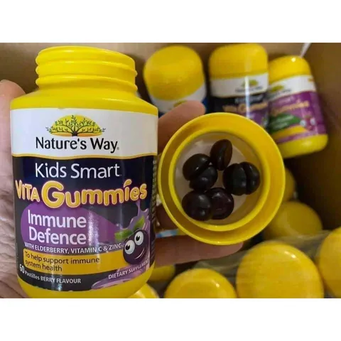 Kẹo dẻo Nature's Way Kids Smart Vita Gummies Immune Defence tăng đề kháng 60 viên