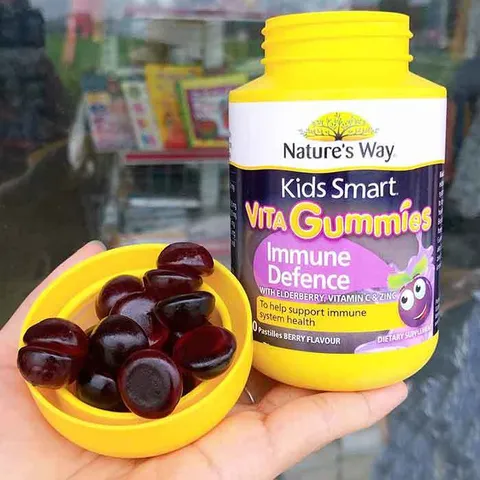 Kẹo dẻo Nature's Way Kids Smart Vita Gummies Immune Defence tăng đề kháng 60 viên