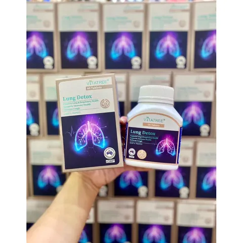 Thải độc phổi Vitatree Lung detox 60 viên, hàng Úc