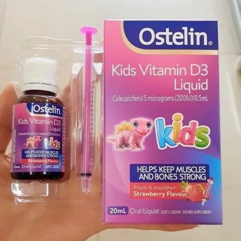 Vitamin d3 dạng xilanh 20ml cho bé từ 6m