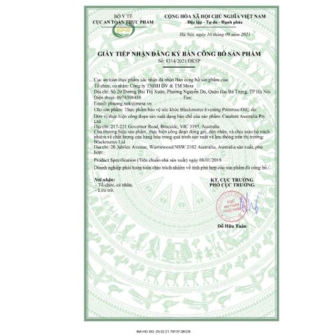 Tinh dầu hoa anh thảo blackmore hộp 125 viên