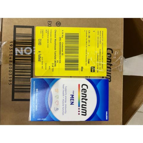 Vitamin Tổng Hợp Centrum For Men Dưới 50 Tuổi - Hỗ Trợ Sức Khỏe Nam Giới 90 Viên - Tăng Cường Năng Lượng, Hệ Miễn Dịch Khỏe Mạnh