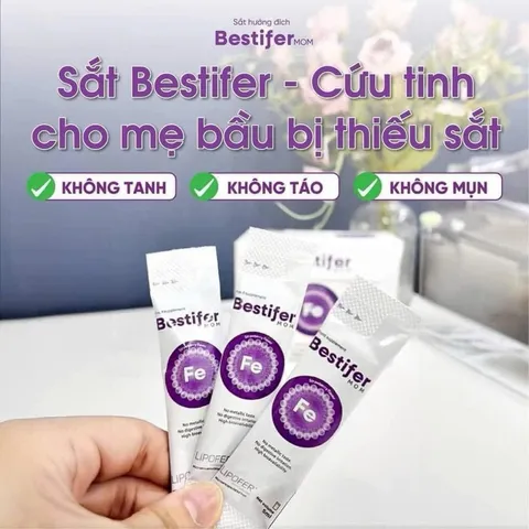 Sắt hướng đích  Bestifer Mom, dạng gói, cho mẹ bầu dễ hấp thu