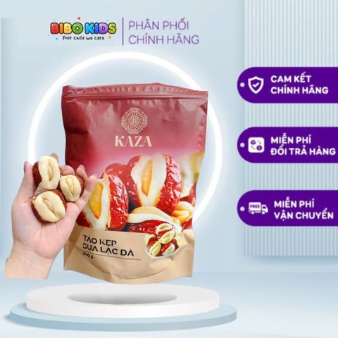 Táo Kẹp Sữa Lạc Đà Kaza 500g - Kẹo Táo Đỏ Khô Tự Nhiên Tốt Cho Tim Mạch, Bổ Dưỡng, Ngon Miệng, Quà Tặng Sức Khỏe