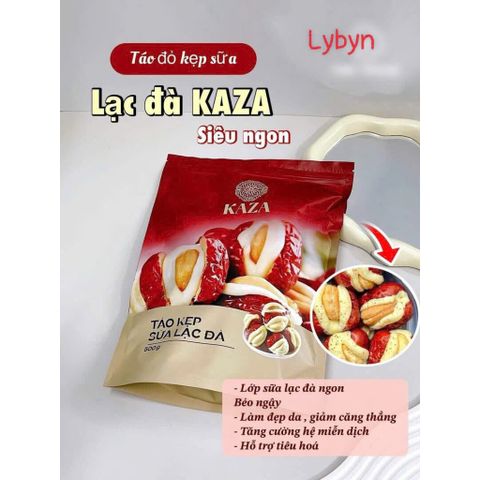 Táo Kẹp Sữa Lạc Đà Kaza 500g - Kẹo Táo Đỏ Khô Tự Nhiên Tốt Cho Tim Mạch, Bổ Dưỡng, Ngon Miệng, Quà Tặng Sức Khỏe