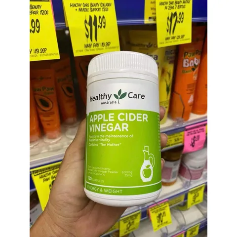 Viên uống giấm táo giảm cân Healthy Care - Hỗ trợ giảm cân hiệu quả với chiết xuất giấm táo và Garcinia Cambogia