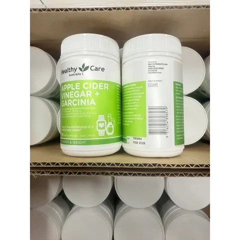 Viên uống giấm táo giảm cân Healthy Care - Hỗ trợ giảm cân hiệu quả với chiết xuất giấm táo và Garcinia Cambogia