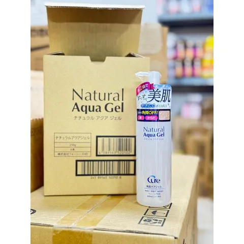 (Hàng công ty) Gel Tẩy Tế Bào Chết Cure Natural Aqua Gel 250g - Tẩy Da Chết Sạch Sáng, Làm Mềm Da, Chiết Xuất Tự Nhiên, Dùng Cho Mặt Và Toàn Thân chính hãng