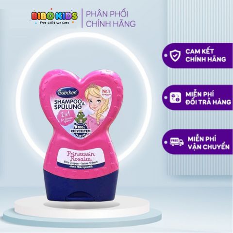 Dầu Gội Xả Buchen Trái Tim 2in1 Cho Bé Từ 1 Tuổi - Giúp Tóc Khỏe Mạnh, Mềm Mượt Và Thơm Mát 250ml