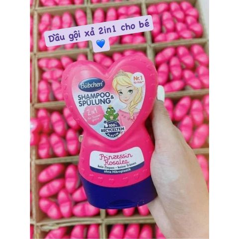 Dầu Gội Xả Buchen Trái Tim 2in1 Cho Bé Từ 1 Tuổi - Giúp Tóc Khỏe Mạnh, Mềm Mượt Và Thơm Mát 250ml