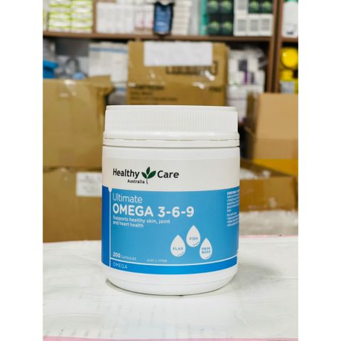 Viên Uống Omega 369 Healthy Care 200 Viên - Bổ Sung Omega 3, 6, 9 Tốt Nhất Cho Sức Khỏe Tim Mạch Và Nãu Bộ