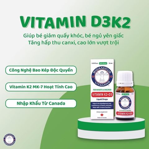Vitamin D3 K2-MK7 BioAmicus - Vitamin D Complex for Bone Health & Immune Support - Essential Dietary Supplement