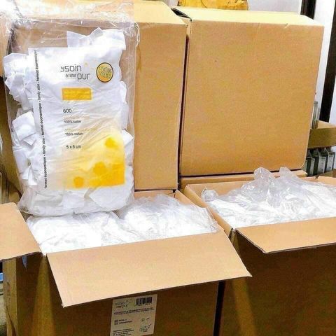 Bông Tẩy Trang Pháp Tetra 600 Miếng - Miếng Tẩy Trang Chất Lượng Cao Cho Da Nhạy Cảm, Dễ Dàng Sử Dụng