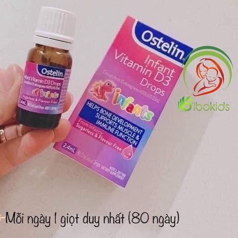 Vitamin D3 ostelin giọt 2.4ml cho bé từ 0-12 tuổi