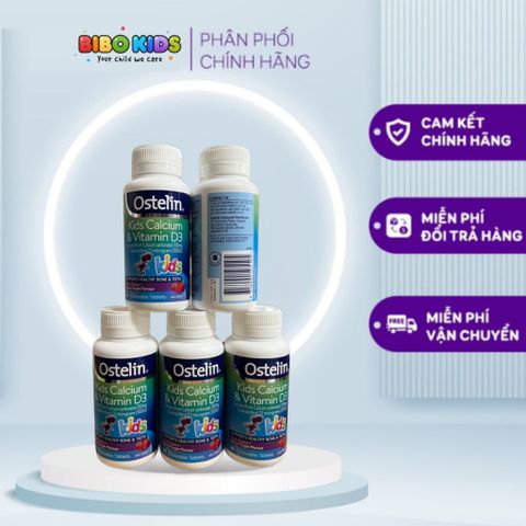 Canxi Ostelin Kids 120ml - Thực Phẩm Chức Năng Vitamin D và Canxi Dành Cho Trẻ Em - Giúp Tăng Cường Sức Khỏe Xương
