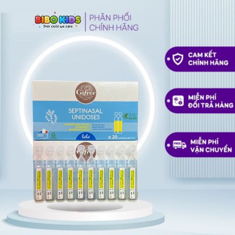 Nước muối vàng Gifrer 20 ống của Pháp