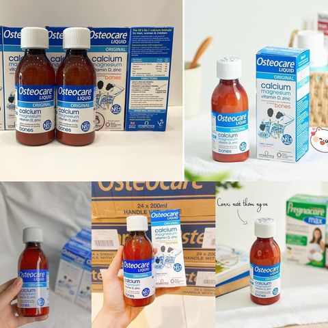 Canxi Nước Osteocare Liquid 200ml - Bổ Sung Canxi Chất Lượng Cao Từ Anh Quốc