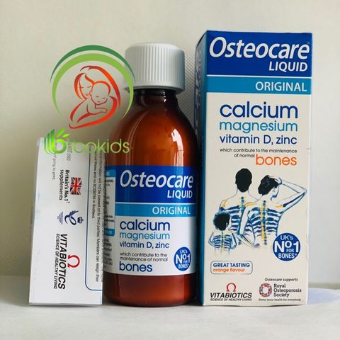 Canxi Nước Osteocare Liquid 200ml - Bổ Sung Canxi Chất Lượng Cao Từ Anh Quốc