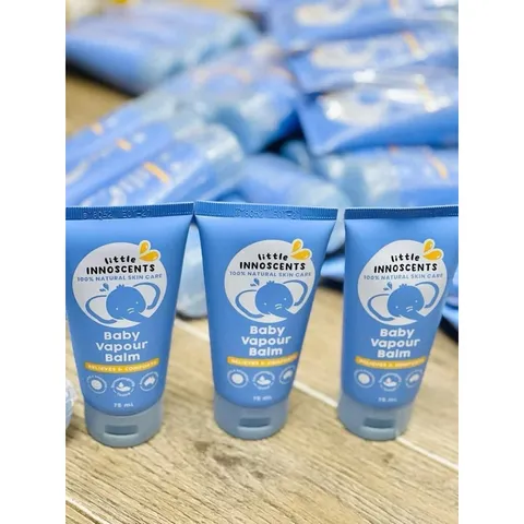 (Mẫu mới) Dầu Bôi Ấm Ngực Organic Little Innoscents Cho Bé