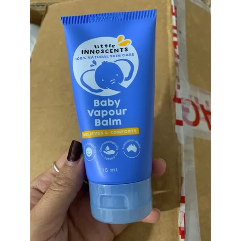 (Mẫu mới) Dầu Bôi Ấm Ngực Organic Little Innoscents Cho Bé