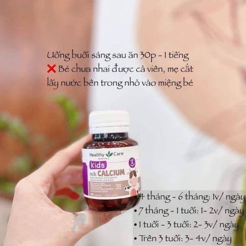 Canxi Healthy Care Cho Bé - Bổ Sung Canxi Dinh Dưỡng Hỗ Trợ Phát Triển Xương Khỏe Mạnh