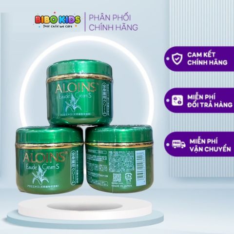 Kem Dưỡng Da Lô Hội Aloins Eaude Cream S 185g Nhật Bản - Cung Cấp Độ Ẩm Cho Da Nhạy Cảm, Phục Hồi Và Làm Dịu Da