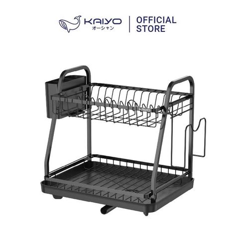 Giá úp bát 2 tầng thông minh Kaiyo KDR-6100 - Kệ rửa chén inox chịu lực, khay thoát nước tiện lợi cho bếp gọn gàng