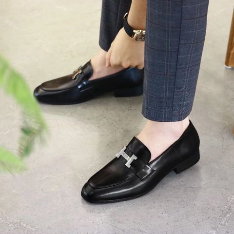 Giày Tây Lười Nam Sang Trọng - Da Mờ Thời Trang, Đế Tăng Chiều Cao, Phong Cách Thanh Lịch Quý Phái