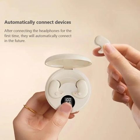 Tai nghe Bluetooth Y29 Sleep TWS không dây giảm tiếng ồn Hifi Stereo 5.3, kết nối ổn định, thiết kế thoải mái cho giấc ngủ