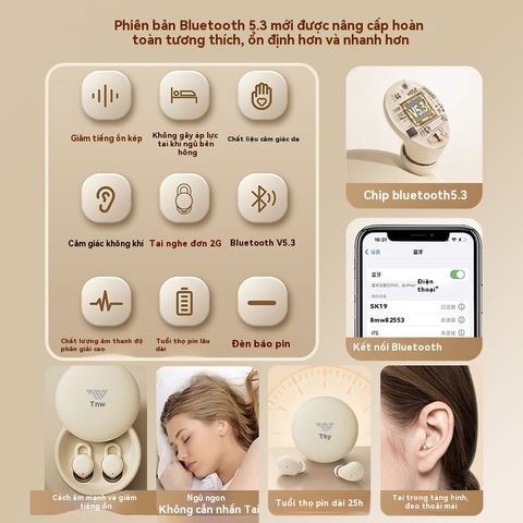 Tai Nghe Ngủ Không Dây Bluetooth X68 - Giảm Tiếng Ồn Hiệu Quả, Âm Thanh Vòm 3D, Thiết Kế Thoải Mái Cho Du Lịch và Thể Thao