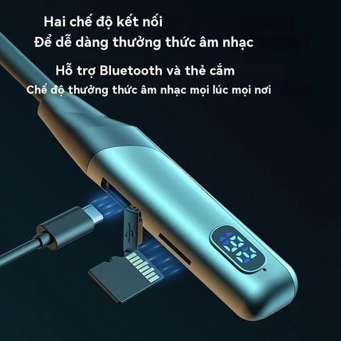 Tai Nghe Không Dây Bluetooth H6 HiFi Bass - Chống Ồn, Màn Hình LED, Pin 70 Giờ, Chống Nước IPX5, Tương Thích Thẻ SD