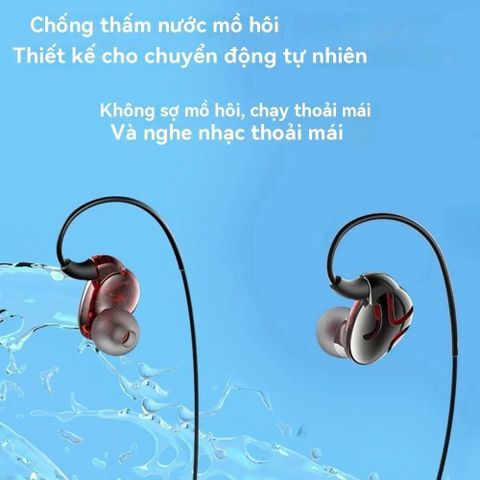 Tai Nghe Không Dây Bluetooth H6 HiFi Bass - Chống Ồn, Màn Hình LED, Pin 70 Giờ, Chống Nước IPX5, Tương Thích Thẻ SD