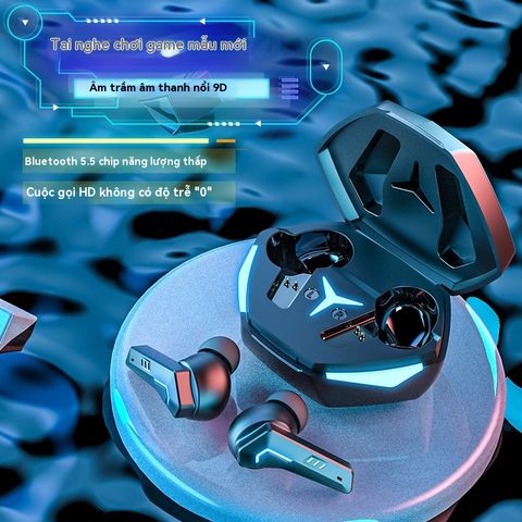 Tai Nghe Không Dây Bluetooth DX22 V5.5 TWS Chơi Game Không Độ Trễ, Chế Độ Âm Nhạc & Micro, Âm Thanh HiFi, Chống Nước