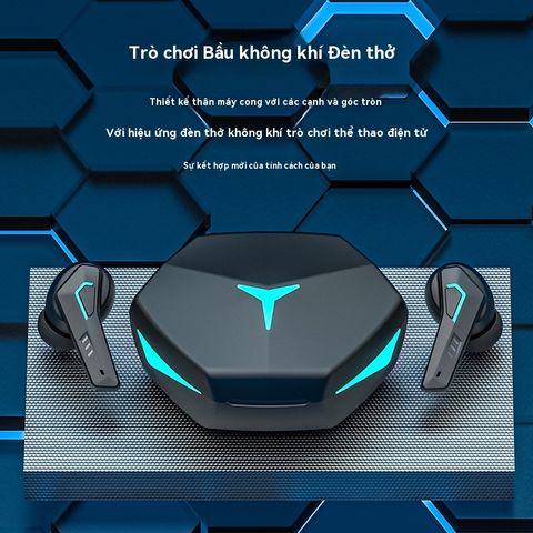 Tai Nghe Không Dây Bluetooth DX22 V5.5 TWS Chơi Game Không Độ Trễ, Chế Độ Âm Nhạc & Micro, Âm Thanh HiFi, Chống Nước