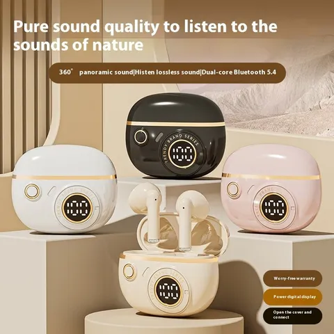 Tai Nghe Không Dây Bluetooth JC99 5.4 TWS Âm Thanh Hifi Thể Thao, Màn Hình LED, Chống Ồn CVC8.0, Sạc Nhanh, Định Dạng Âm Thanh Vòm 8D