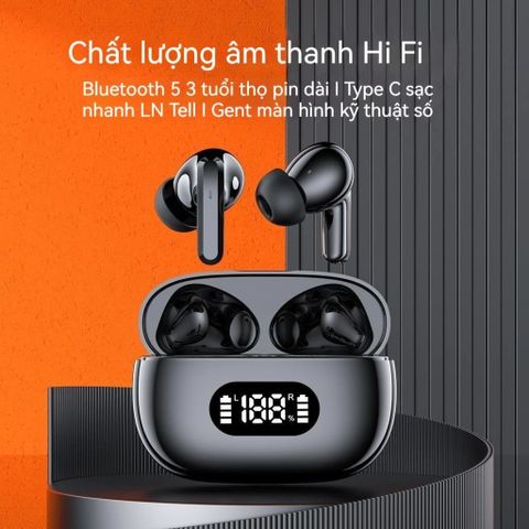 Tai Nghe Bluetooth F05 TWS Không Dây - Âm Thanh Hi-Fi, LED Hiển Thị, Chống Nước, Điều Khiển Cảm Ứng, Pin 300mAh
